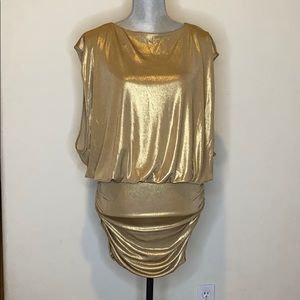 BCBG Gold Party Dress